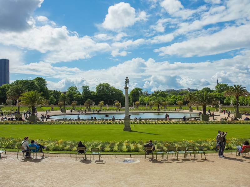 Blick auf Jardin du Luxembourg Paris