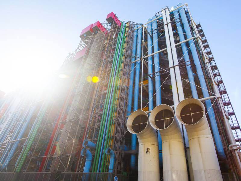 Centre Georges Pompidou Foto Fassade